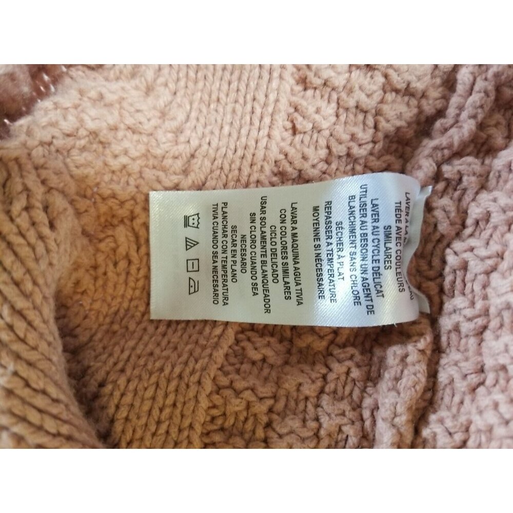 Natural Reflections Womens V Neck Long Sleeve Pullover Cable Knit Sweater Small - Picture 7 of 9
